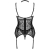 GIELLANDRA FOR THE SENSES COLLEZIONE CORSETTO + PANTY NERO L