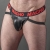 MACHO - MX25RC JOCK COURO VERMELHO XL