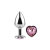 METAL BUTT PLUG CORAZÓN FUCSIA TALLA S 7 CM nº5