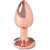 METAL BUTT PLUG ORO ROSA TALLA S 7 CM nº2