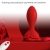 ROSA VIBRADOR & PLUG ANAL PEQUEÑO CONTROL REMOTO ROJO nº