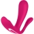 Satisfyer top secret + vibrador punto p con app - rosa