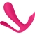 Satisfyer top secret + vibrador punto p con app - rosa