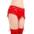 LINGERIE RAINHA LONGA COM CINTA GARTER - VERMELHO S / M nº2