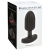 PLUG ANAL TARTARUS QUADRIPOLAR SILICONE PRETO nº11