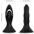 VIBRADOR & PLUG ANAL SILICONA NEGRO nº3