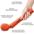 VIM WAND RUMBLE VIBRADOR RECARGABLE SILICONA NARANJA nº1