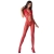 BODYSTOCKING  WOMAN BS065 ROSSO TAGLIA UNICA