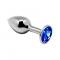 Alive - mini metal butt plug m - azul