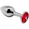 Alive - mini metal butt plug m - rojo