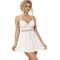 BABYDOLL ESCOTE V DETALLE LAZOS BLANCO L/XL