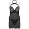 BINELLA SET BABYDOLL + TANGA NEGRO L/XL nº2