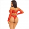 BODY CROTCHLESS CON BRILLO ROJO nº3