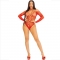 BODY CROTCHLESS CON BRILLO ROJO nº4