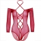 BODY CROTCHLESS CON BRILLO ROJO nº8