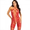 BODYSTOCKING CUELLO HALTER RED CORAZONES ROJO