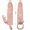 BRAVE MAN FUNDA PENE CON RABBIT VIBRADOR 16.5 CM NATURAL nº4