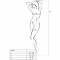 E - BS098 BODYSTOCKING BIANCO TAGLIA UNICA nº4