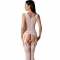 E - BS099 BODYSTOCKING BIANCO TAGLIA UNICA nº1