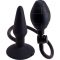 Butt plug hinchable s - negro