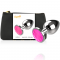 CHIC DESIRE - PLUG ANAL DE METAL TALLA L CRISTAL PINK 4 X 9C