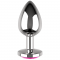 CHIC DESIRE - PLUG ANAL DE METAL TALLA L CRISTAL PINK 4 X 9C