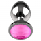 CHIC DESIRE - PLUG ANAL DE METAL TALLA L CRISTAL PINK 4 X 9C