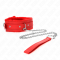 COLAR COM TRELA 65 CM COM RESTRIÇÕES VERMELHO 36-42 CM X 5,5