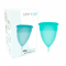 MENSTRUAL CUP TAMANHO S AQUAMARINA COR FDA SILICONE