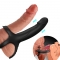 DILDO COM ANEL E VIBRADOR PRETO nº10