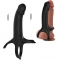 DILDO COM ANEL E VIBRADOR PRETO nº6