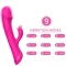 DILDO VIBRATORE CONIGLIO IN SILICONE FUCSIA