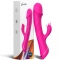 DILDO VIBRATORE CONIGLIO IN SILICONE FUCSIA nº5