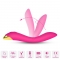 VIBRATORE FLAMINGO MULTIPOSIZIONE FUCSIA nº2