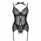 GIELLANDRA FOR THE SENSES COLLECTION CORSET + PANTY NEGRO L/