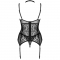 GIELLANDRA FOR THE SENSES COLLECTION CORSET + PANTY NEGRO L/