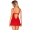 INGRIDIA CHEMISE & TANGA ROJO M/L nº1