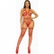 HARNAIS JOINT TORIQUE CLOUTÉ KINK TEDDY TAILLE L - ROUGE nº6