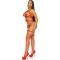 HARNAIS JOINT TORIQUE CLOUTÉ KINK TEDDY TAILLE M - ROUGE nº8