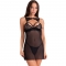 KROLINA LC 90734 CHEMISE + TANGA NEGRO L/XL