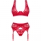 ENSEMBLE TROIS PIECES LACELOVE ROUGE M/L nº4