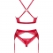 ENSEMBLE TROIS PIECES LACELOVE ROUGE M/L nº5