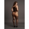 LE DÉSIR - LACE SUSPENDER BODYSTOCKING WITH ROUND NECK - BOD