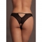 Le désir milou - slip cut-out trasparenti - nero