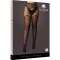 Le desir suspender leopard pantyhose - black - osx