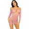 VESTITO HEART NET TAGLIA UNICA - ROSA