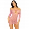 VESTITO HEART NET TAGLIA UNICA - ROSA nº10