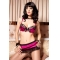 Leg avenue conjunto decadent de falda y sujetador