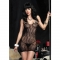 Leg avenue mini-robe en dentelle florale et bretelles defibr