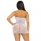 LEG AVENUE MINI VESTIDO RHINESTONE HALTER -BLANCO nº9